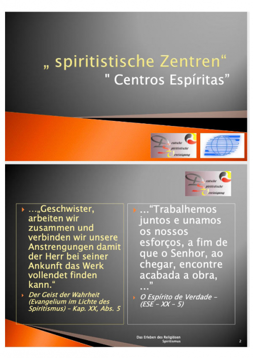 Das Spiritistische Zentrum Das Spiritistische Zentrum