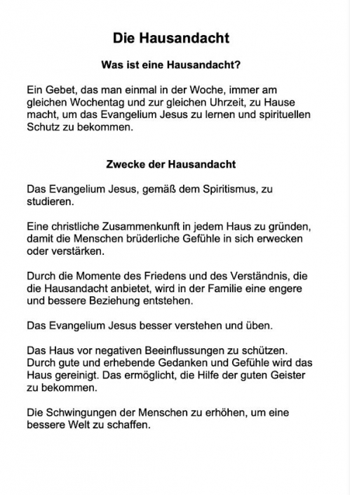 Die Hausandacht Die Hausandacht