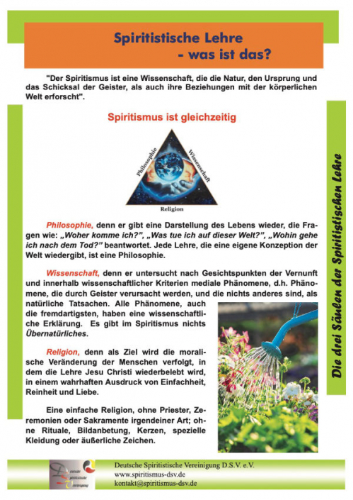 Spiritistische Lehre – Was ist das? Spiritistische Lehre - Was ist das?